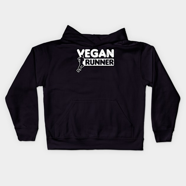 Vegan Athlete Shirt | Runner Gift Kids Hoodie by Gawkclothing